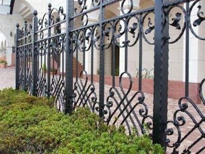 Anti Corrosion Residential Wrought Iron Fencing Cast Iron Fence Panels