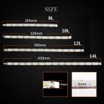12V Two Way Streamer DRL 16SMD Strobe Light For Truck