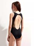 Tiered Layer Tie a Knot Front Top With Low waist Bikini swimsuit high cut