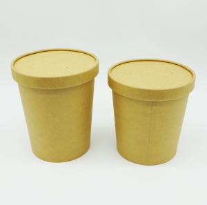 Wholesale Various Logo Biodegradable Paper Bowls , Disposable Paper Soup Bowls ECO from china suppliers