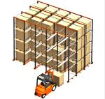 Double Entry Powder Coating Drive In Pallet Rack For Raw Materials