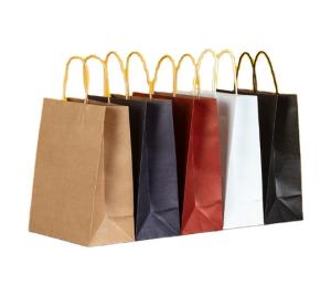 Wholesale CMYK Biodegradable 300gsm Colored Kraft Bags from china suppliers