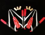 Eco Friendly Double Lever Wine Corker , Red Color Belgian Beer Corker