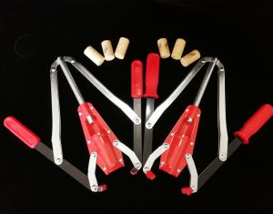 Wholesale Eco Friendly Double Lever Wine Corker , Red Color Belgian Beer Corker from china suppliers