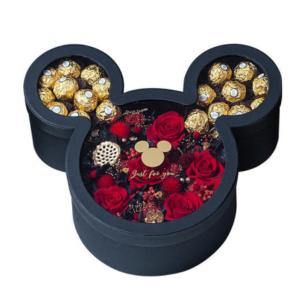 Wholesale Transparent PVC Window Custom Size Accepted Gold Foil Logo Flower Bouquet Packaging Box from china suppliers