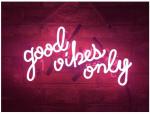 Realwell Pink Good Vibes Only Neon Sign Wall Decor for Room Bar Shop Restaurant