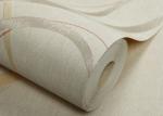0.53*10M Washable Vinyl Wallpaper Embossed Circle Stripes for Living Room