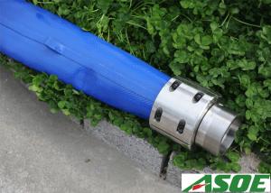 Wholesale TPU Covered Water Well Drop Pipe , Flexible Drop Pipe With Stainless Steel Coupling from china suppliers