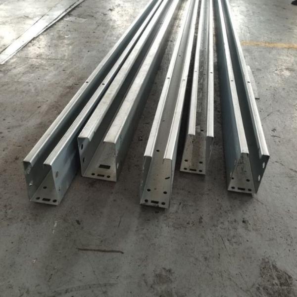 1.2-2.6mm Thickness Solar Strut Channel Forming Machine 150-180mm Width Adjustable Punching Press