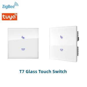 Wholesale Smart Home Tuya Zigbee Wall Switch Support Remote Control Household Appliances from china suppliers