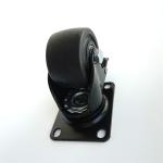 Industrial Cart Medium Duty Caster Wheels 100mm 75mm Orange PVC