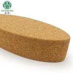 High Density Non-Slip Eco Friendly Oval Natural Color Yoga Blocks