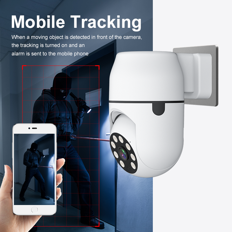 Glomarket 1080P Smart Camera Infrared/white light+infrared WiFi/4G Outdoor Camera Night Vision Lighting Home Camera