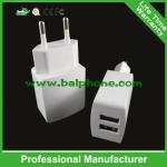 popular travel charger 5V 2A dual usb wall charger
