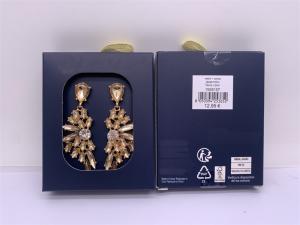 Wholesale Women Fashion Jewellery Earrings Crystal Flower Shape Long Rhinestone from china suppliers