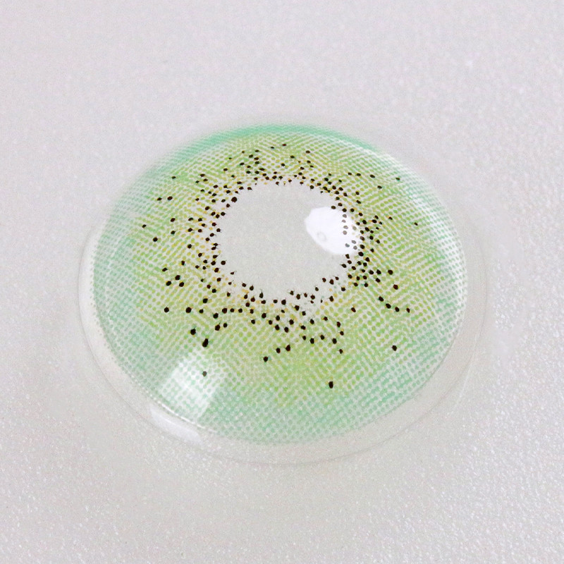 Real Looking Tri Color Contact Lenses Most Natural Colored 14.2mm