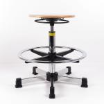 Plywood Adjustable Industrial Production Chairs 330mm Diameter SGS Certificate