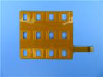 Immersion gold 0.1mm Flexible PCB Board For Keypad Membrane