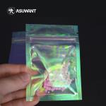 Clear Laser Rainbow Holographic Zipper Bag Heat Sealed Laminated