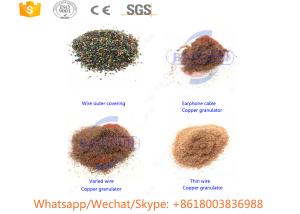 Wholesale Waste Copper Wire Granulator Machine , Scrap Cable Wire Recycling Machine from china suppliers