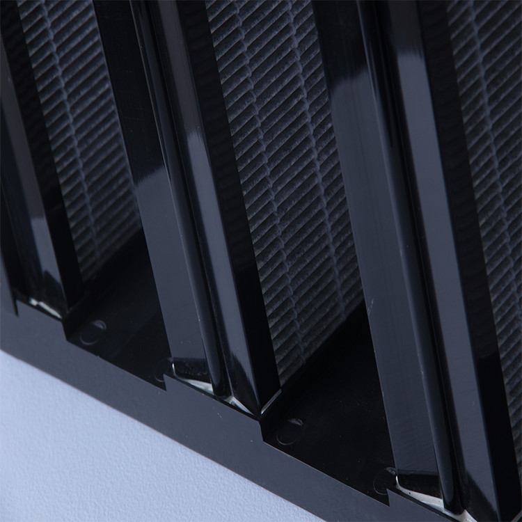 Activated Carbon Material V Bank Filter , Compact Custom Air Filters With Abs Frame