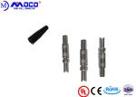Straight Male Coaxial Cable Connectors For Immersion Probes With Bend Relief