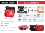 PU EVA Portable First Aid Bag Red Pouch For Workplace