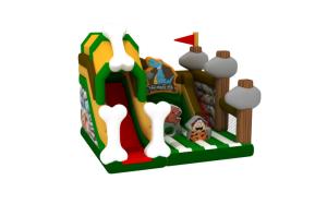 Wholesale Inflatable Fun City PVC Primitive Man Style And Dinosaurs For Outdoor Or Indoor from china suppliers
