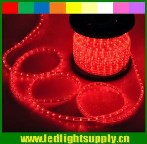 Wholesale christmas round 2 wire red color led rope lights for decoration from china suppliers