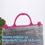 Aluminum Cooler Sealed Insulated Bag, Handle Thermal Lunch Bag, Hot Cold Bag,