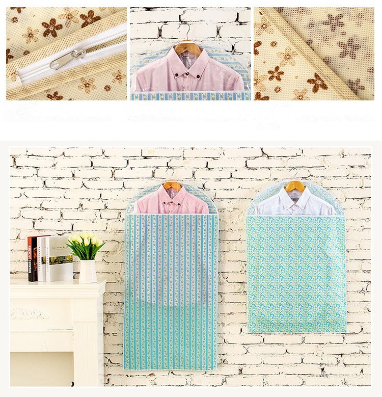 Non Woven Fabric Garment Dust Cover 100*70CM Waterproof Dustproof