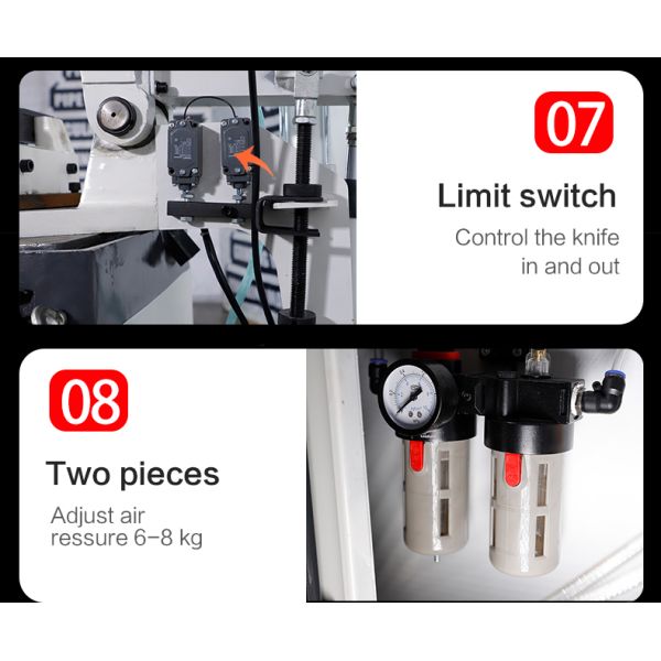 MC-325B Pneumatic Metal Pipe Cutting Machine Iron Pipe Cutting Machine Without Burr
