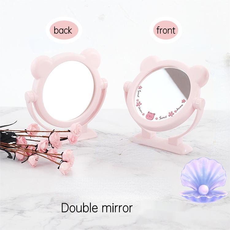 Customizable Circle Pocket Makeup Square Dressing Mirror for Home Decor