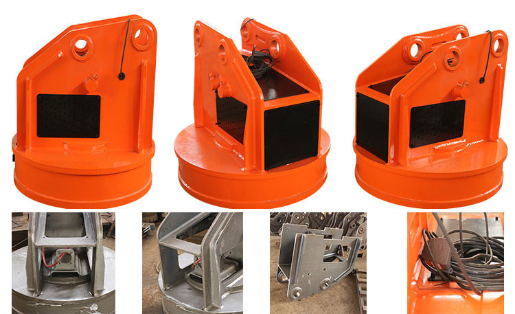 130-170 Ipm Mini Excavator Magnet Attachment CTHB Hydraulic Excavator Magnet