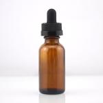 OEM Amber Boston Round Glass Bottles 30ml Amber Dropper Bottles