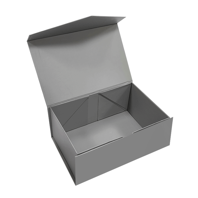 Custom Folding Magnetic Rigid Collapsible Box With Embossing Printing Handling