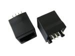 Single Female Vertical RJ45 Jack Top Entry Gigabit Transfer Speed For Modem