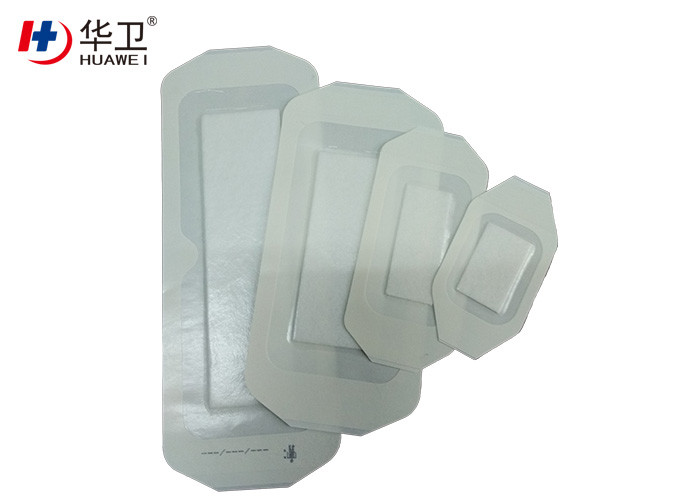 Skin Friendly Breathable Transparent Adhesive Film Dressing With Absorbent Pad