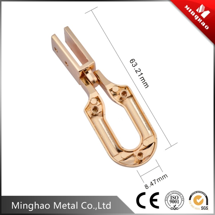 High quality Light Gold 63.21*8.47mm metal parts for bag accessries