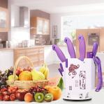 7 Pcs Stainless Steel Kitchen Knife Set Chopping Knife Freezing Knife Scissors