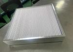 Glassfiber Mini Pleated Air Filter Frame Aluminum Alloy Dust Holding 360g