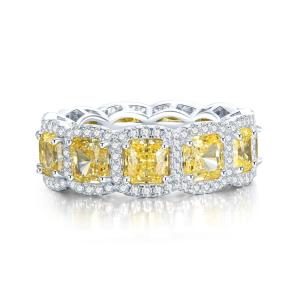 Wholesale Deluxe Yellow Gemstone Wedding And Engagement Rings For Party from china suppliers