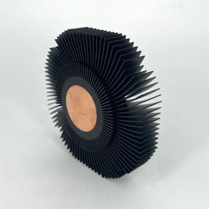 Wholesale Sunflower Profiles Extruded Aluminium Heat Sink AL6063 With Copper Core from china suppliers