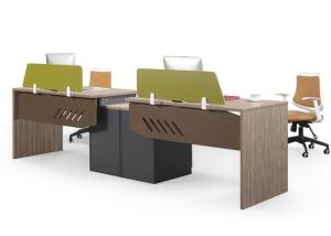 Wholesale 2 Staff Wooden Workstation Desk With Melamine Faced Particle Board from china suppliers