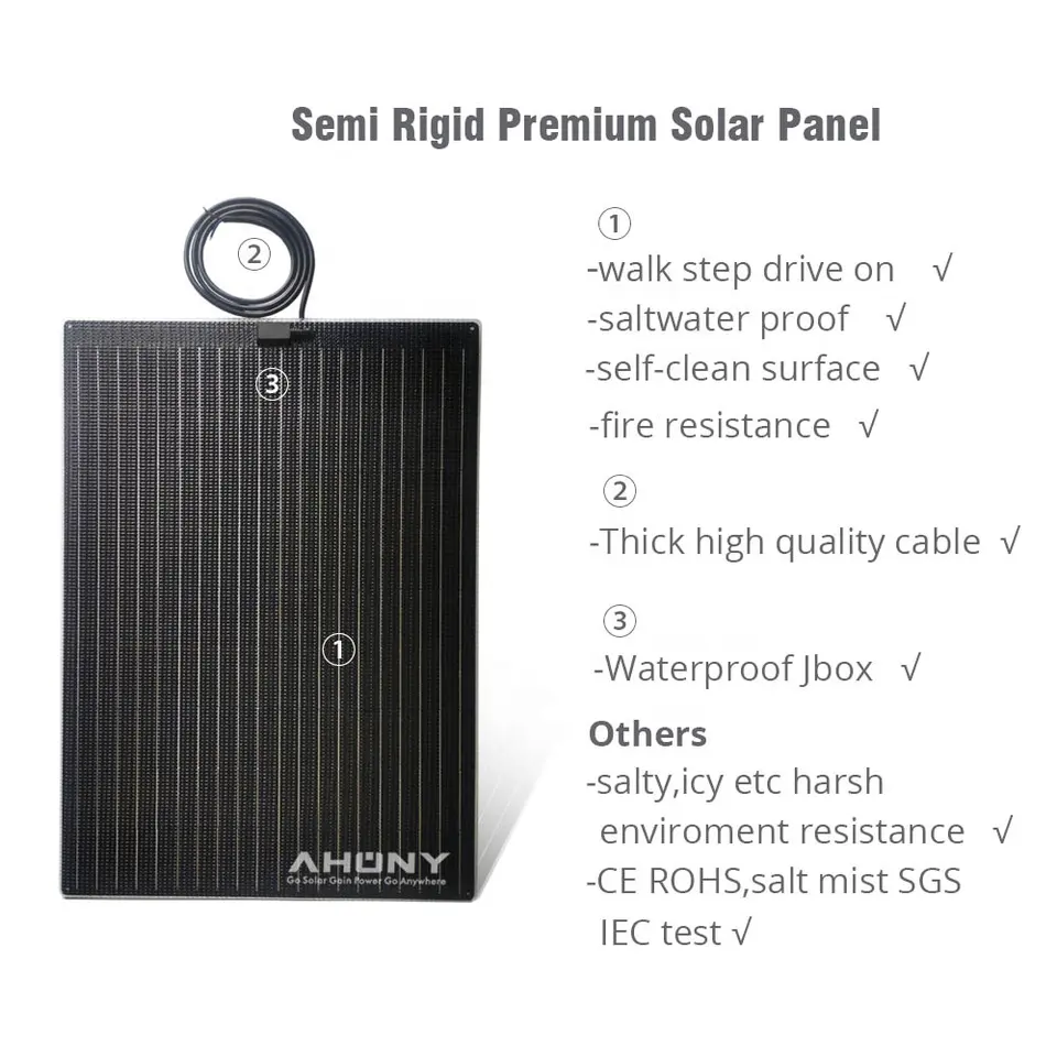 Walk On 100w Marine Solar Panel