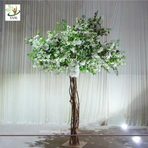 Wholesale UVG Floor standing artificial cherry blossom wedding decoration trees for stage decor from china suppliers