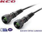 MPO / APC Outdoor Fiber Optic Patch Cable , ODVA Single Mode Fiber Patch Cable