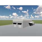 Modern Pre Engineered Metal Buildings Workshop , Industrial Prefabricated