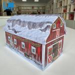 House Shape Candy Tin Can 0.21mm-0.35mm Metal Tinplate Food Tin Packing