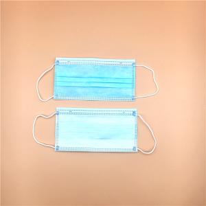 Wholesale Blue Colored 3 Ply Non Woven Face Mask Anti Pollution High Efficiency from china suppliers
